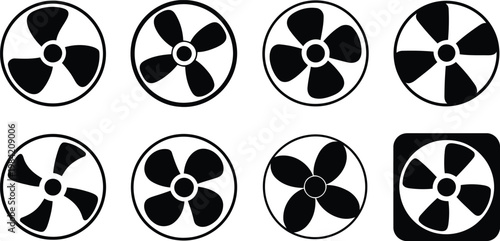 Radioactive hazard symbols a collection of nuclear warning signs