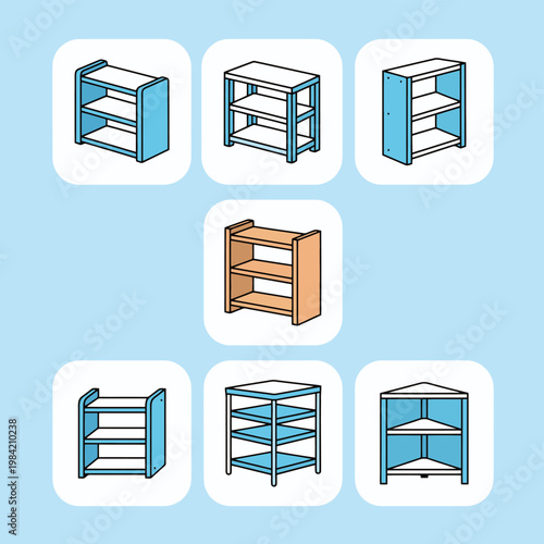 Comprehensive collection of vector illustrations featuring different styles of chopsticks such as wooden, bamboo, metal and decorative pairs with cute animal characters placed on small square mats.