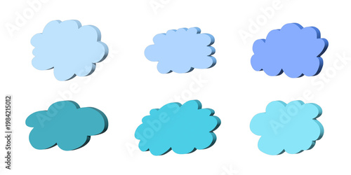 3d speech bubble Blank empty message box Textbox frame for banners, price tags, stickers, design