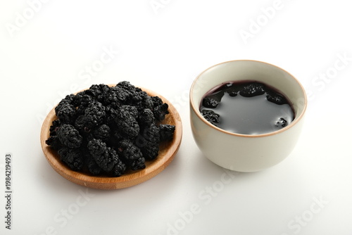 Red dates, dried mulberries, and mulberry tea