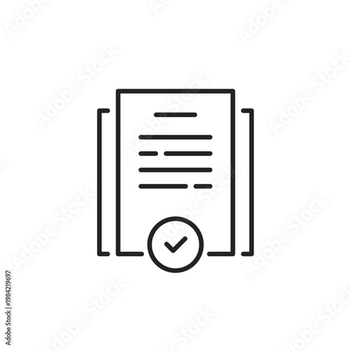 good deal confirmation or approved contract icon
