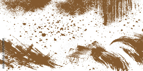 Abstract abstract earth tone grunge brush strokes art composition. This image embodies an artistic and natural design, ideal for conveying a sense of artistic flair, natural aesthetic.