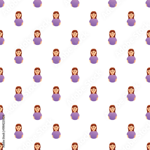Woman avatar repeating across a pattern displaying skin imperfections and dermatology issues