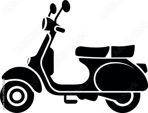 A sleek scooter with sidecar for efficient urban or countryside travel