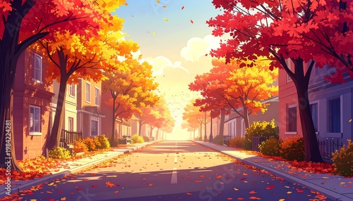 CINEMATIC PARK VIEW DURING PEAK AUTUMN SEASON