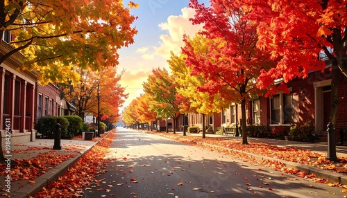 CINEMATIC PARK VIEW DURING PEAK AUTUMN SEASON