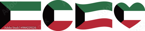 Free Download Kuwait flag illustrator country flags symbol National Collection International  Set - GFXLoad