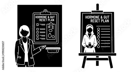 Comparing study methods and lesson planning approaches in educational settings Vector, illustration