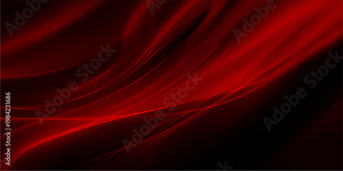 Elegant red flowing fabric abstract design.Captivating the viewer's eye with its dynamic composition.