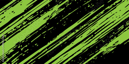 green black brush wrap car sticker pattern abstract banner sporty lines black green color combination grunge brush modern pattern racing motorsport.