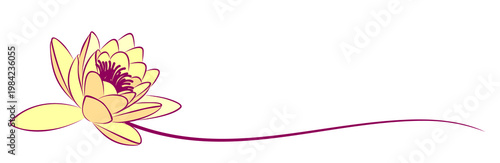 A symbol of the stylized lotus.