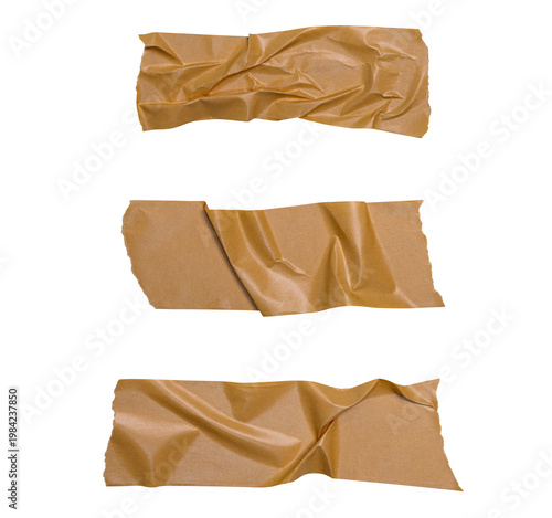 Adhesive tape set isolated on white background, duct tape.
