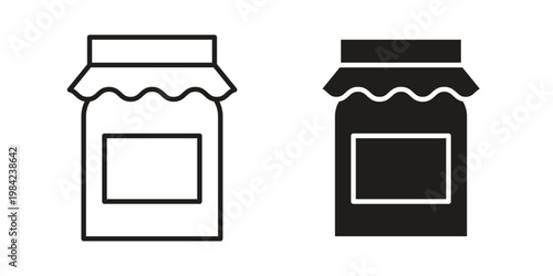 Jam icon simple black and white line and clip art illustrations