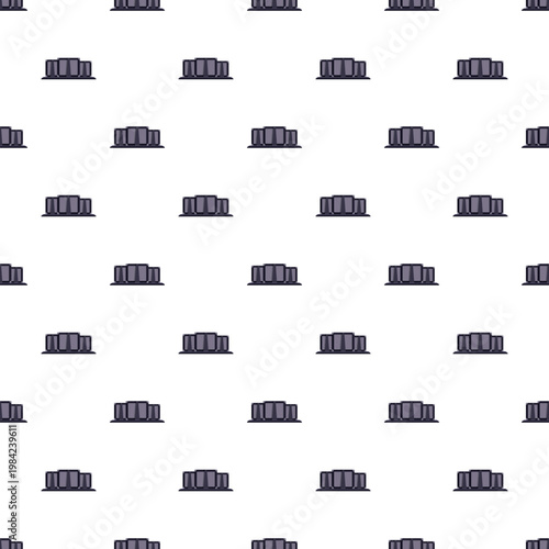 Stonehenge icon repeating seamless abstract pattern background