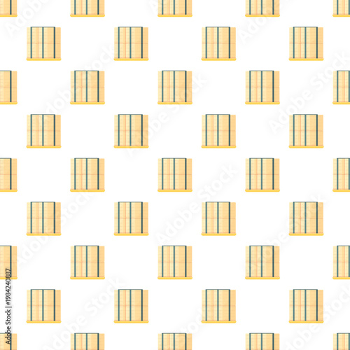 Wooden pallets creating a repeatable pattern for logistics and shipping concepts