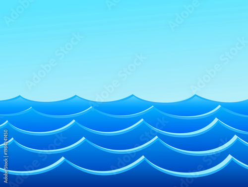 Background with a deep blue sea.