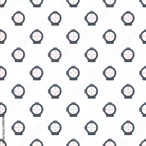 Aiming reticle crosshairs creating a repeating seamless pattern on a clean background