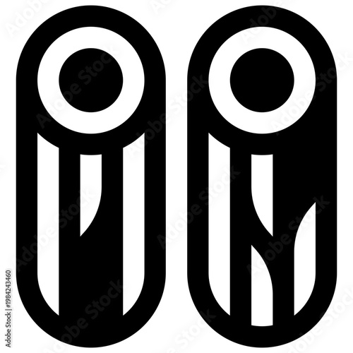 Biomass. Outlined stroke vector icon with black-filled details.