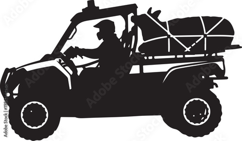 Off-road vehicle, silhouette, utility task vehicle, UTV, side by side, recreational, outdoor adventure
