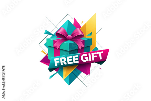 Free Gift Business Vector Icon with Amazing Colors