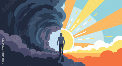 From Darkness to Dawn A Person's Journey Through Adversity Towards Hope, Light, and New Beginnings on a Transformative Path