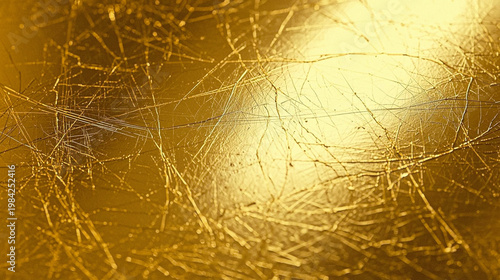 Stunning luxury golden scratched metal texture, high-resolution abstract background with metallic distressed finish. Perfect for premium branding, web design, elegant product packaging, and creative