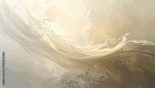 Abstract Swirls of Light and Shadow in Earth Tones.