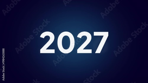 moving animation year or years 2000 to 2027