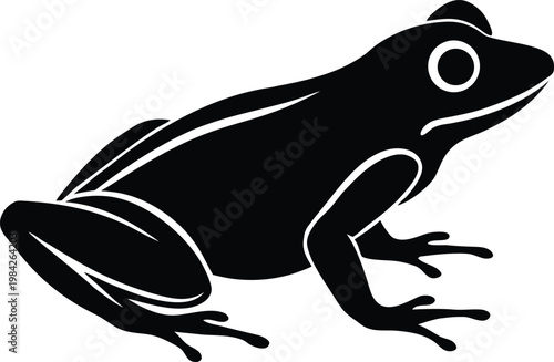 Frog amphibian animal graphic silhouette