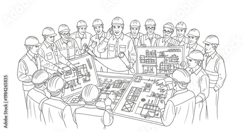 Military Team Planning Strategy Around Table.