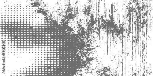 Abstract a textured and weathered grunge background, featuring a stark monochrome composition that evokes a sense of age and decay, creating a dramatic visual texture.