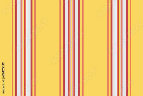 Skill seamless textile fabric, rest stripe background vertical. Tradition vector pattern texture lines in red and sterling silver colors.