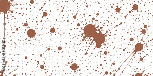 Abstract a close-up image of a textured backdrop, it's an abstract pattern of expressive splashes of rich brown paint that creates dynamic visual impact.