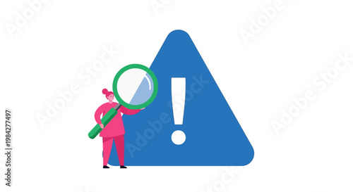 Person Holding Magnifying Glass Closeup.