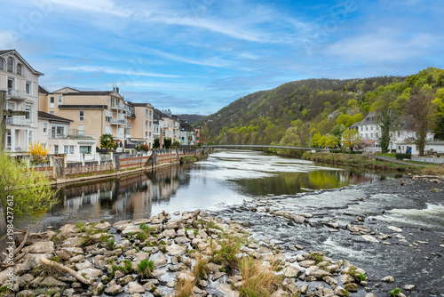 Wallpaper Mural view to the spa houses at river Nahe in Bad Kreuznach, Germany Torontodigital.ca