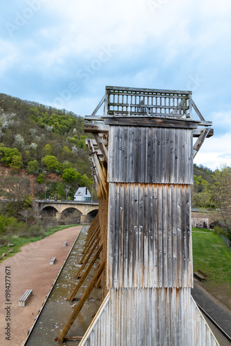 Wallpaper Mural Saline Gradierwerk or saline graduation tower. Open-air inhaler or saline in the spa park in Bad Kreuznach Torontodigital.ca