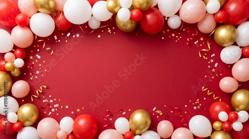 Red Holiday Celebration Background