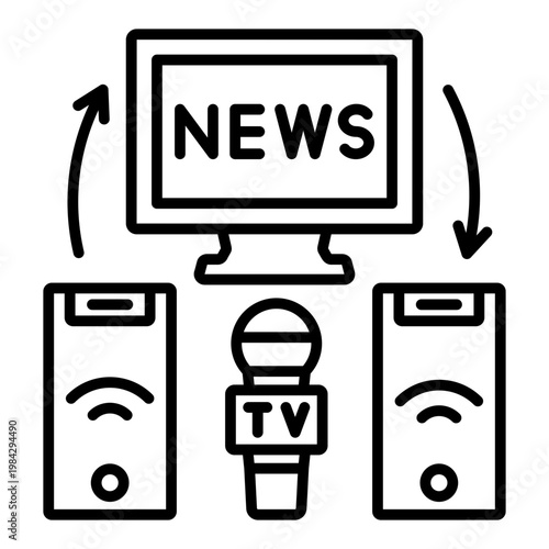 Mass media Icon