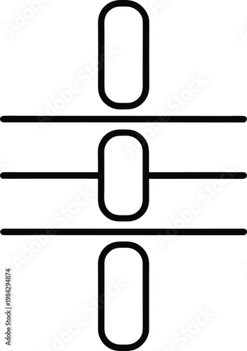 capacitor two parallel lines non polarized type silhouette vector illustration on transparent background