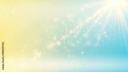 Abstract background with soft light effects in yellow and blue  