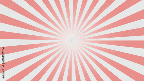 Vibrant circus background red and white ray burst design for entertainment and festive events