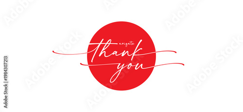 Thank You. Hand lettering Thank You for holiday Thanksgiving Day, vintage graphic, banner, poster. Thank you text typography letter vector graphic design 
for greeting card label and web banner