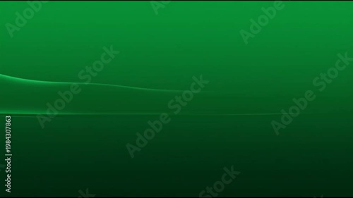 Abstract Green Gradient Background with Subtle Light Streak