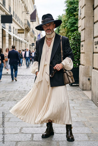 Avant-Garde Street Style Man