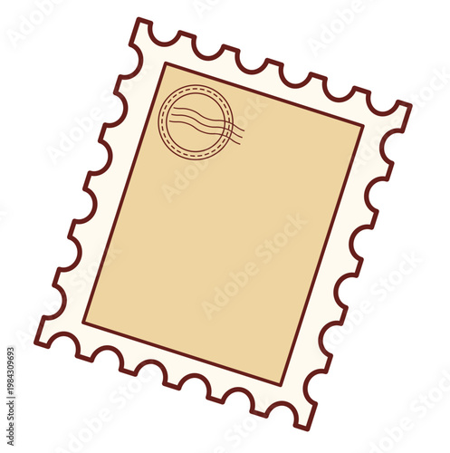 Blank Postage Stamp Frame