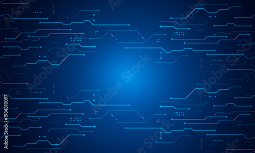 vector futuristic circuit board , Electronic motherboard , Communication and engineering concept , Hi-tech digital technology concept	
