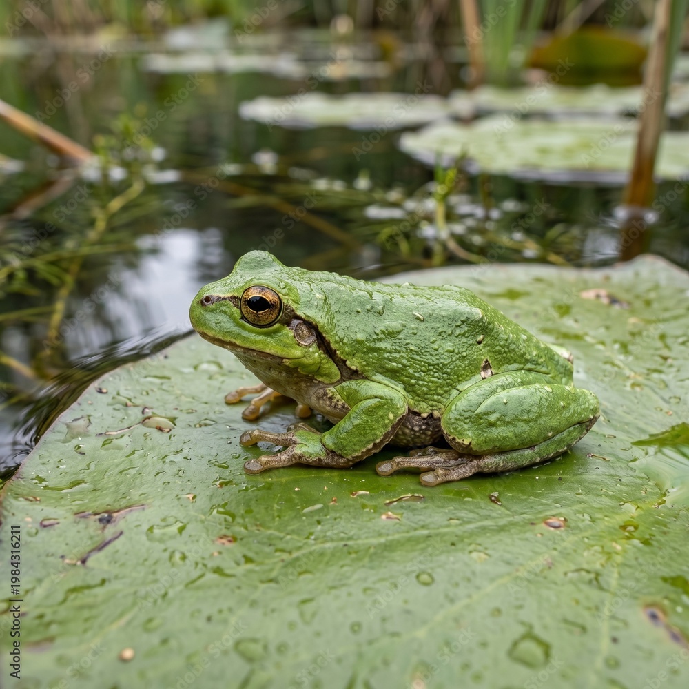 Obraz premium frog in the water