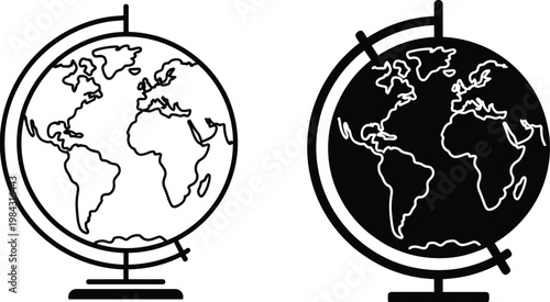 Globe Icon Set earth world