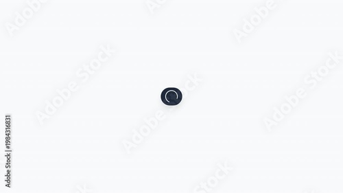 Animated send message button with paper plane icon and circular loading spinner transition 4K UHD