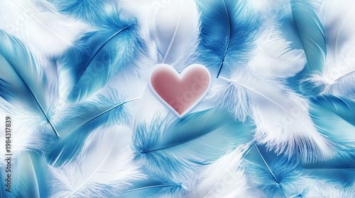 Dreamy Pastel Heart and Feather Textures for Beautiful Valentine s Day Backgrounds and Wallpapers